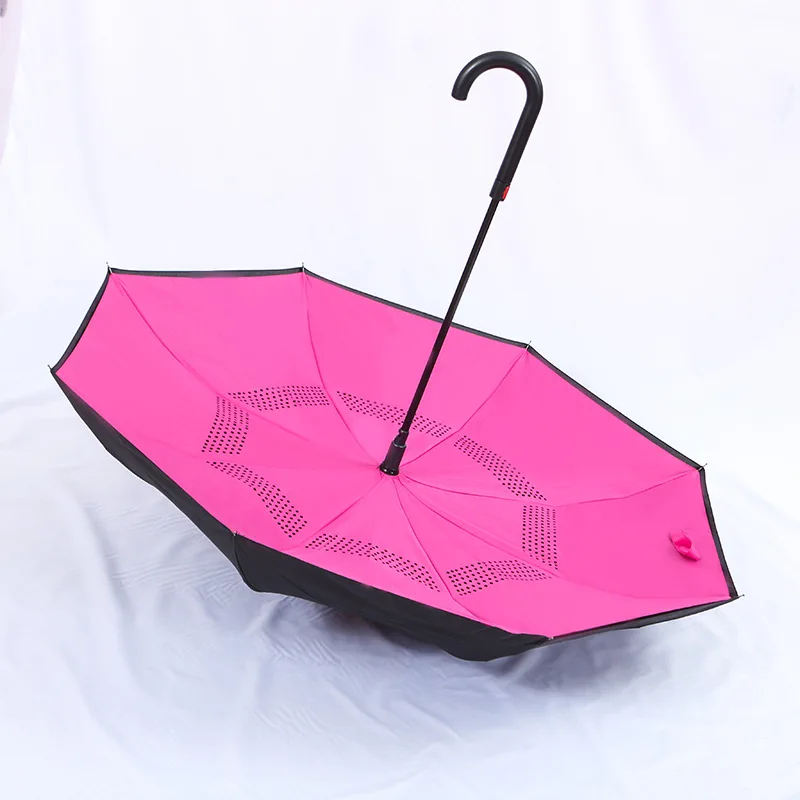 The sun umbrella with logo prints custom made umbrella wholesale reversable umbrella with sleeve