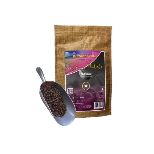 
MOKABAR Made In Italy Roasted Coffe Brazialian Santos100% Arabica 1kg Coffee Beans 