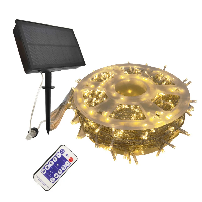 Outdoor Patio Decoration Light Chain 50M 400LED Solar Christmas Lights