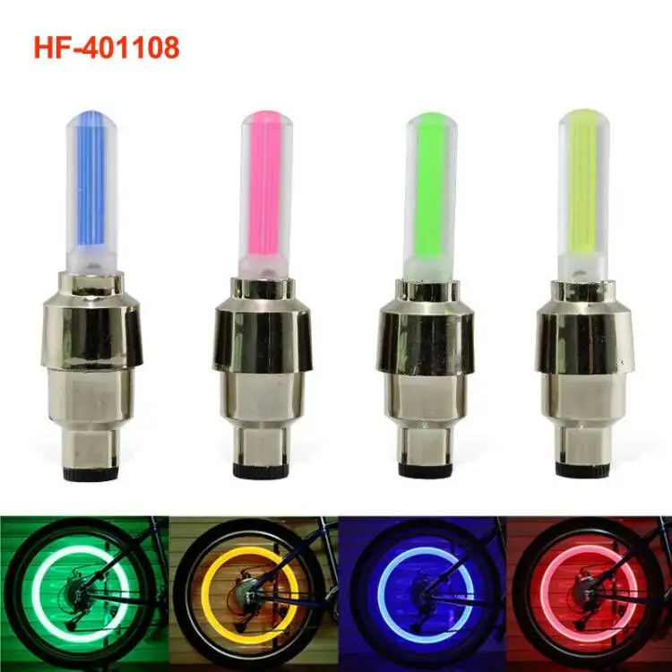 Multicolor Tyre Valve Lamp Bicycle Accessories Bike Motorcycle Led Tyre Light Car Wheel Valve Light