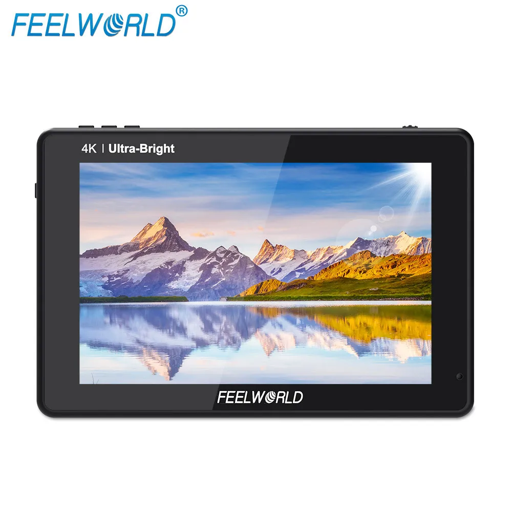 
FEELWORLD LUT7S 7 Inch 2200nits 3D LUT Touching Screen Field Monitor 3G-SDI 4K Full High Definition 1920x1200 IPS Monitor 