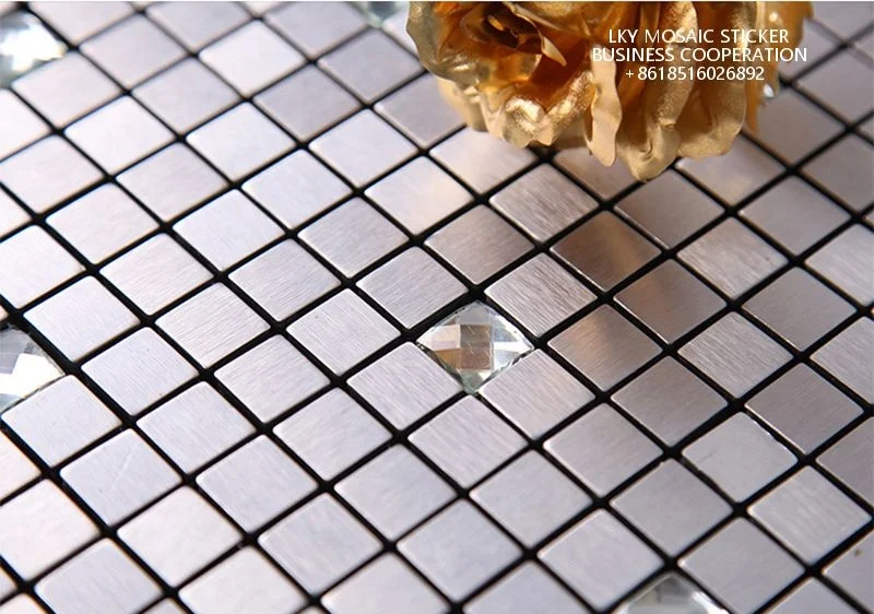 marble pvc mosaic tile glass mosaic  V Shape Mosaic wall sticker  for  Wall Decoration