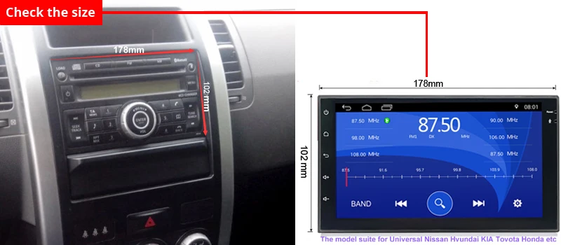 Автомагнитола 2 Din 7 дюймов GPS-навигация Wi-Fi BT