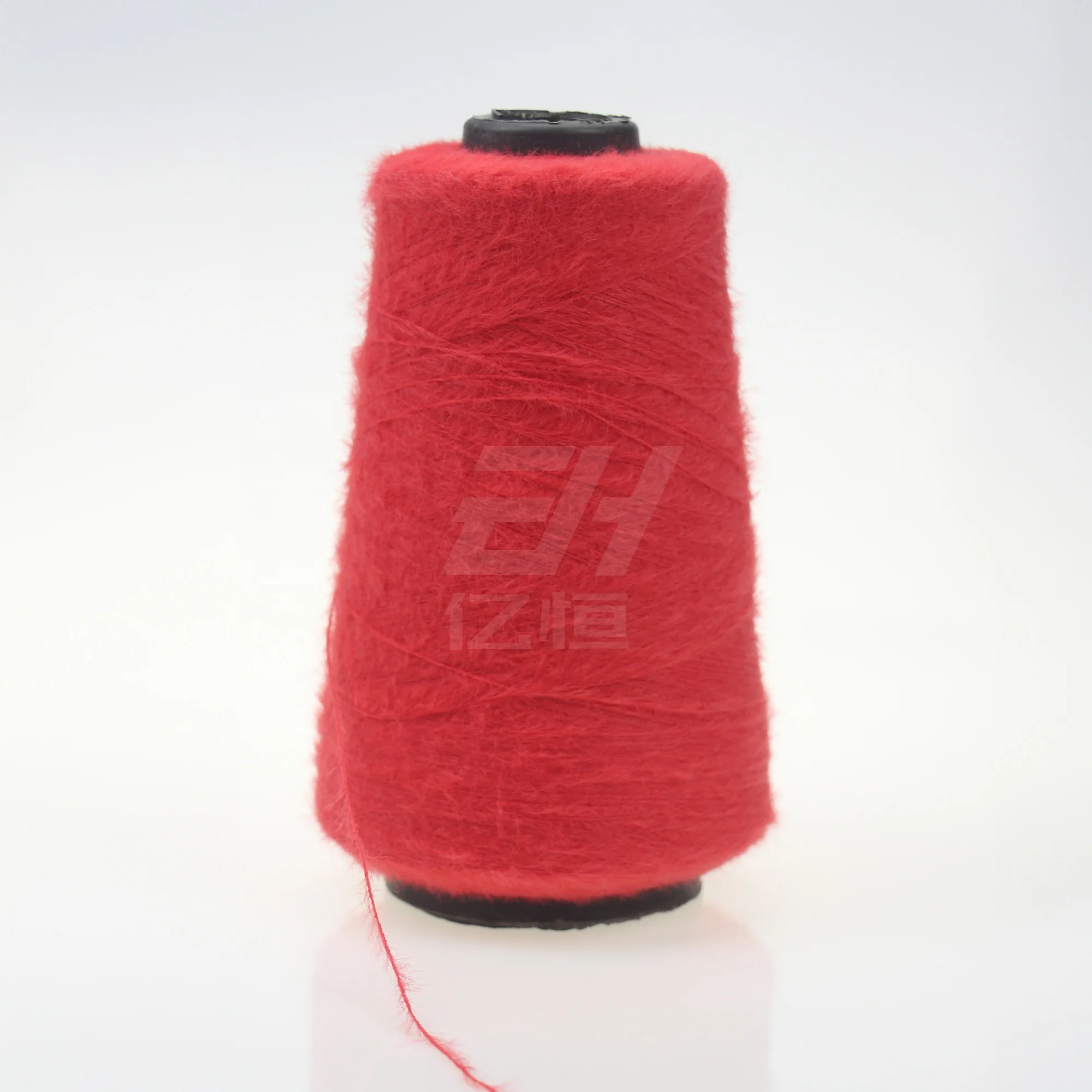 Colorful polyester soft imitate horse hair fancy soft fluffy yarn for knitting scarf sweater