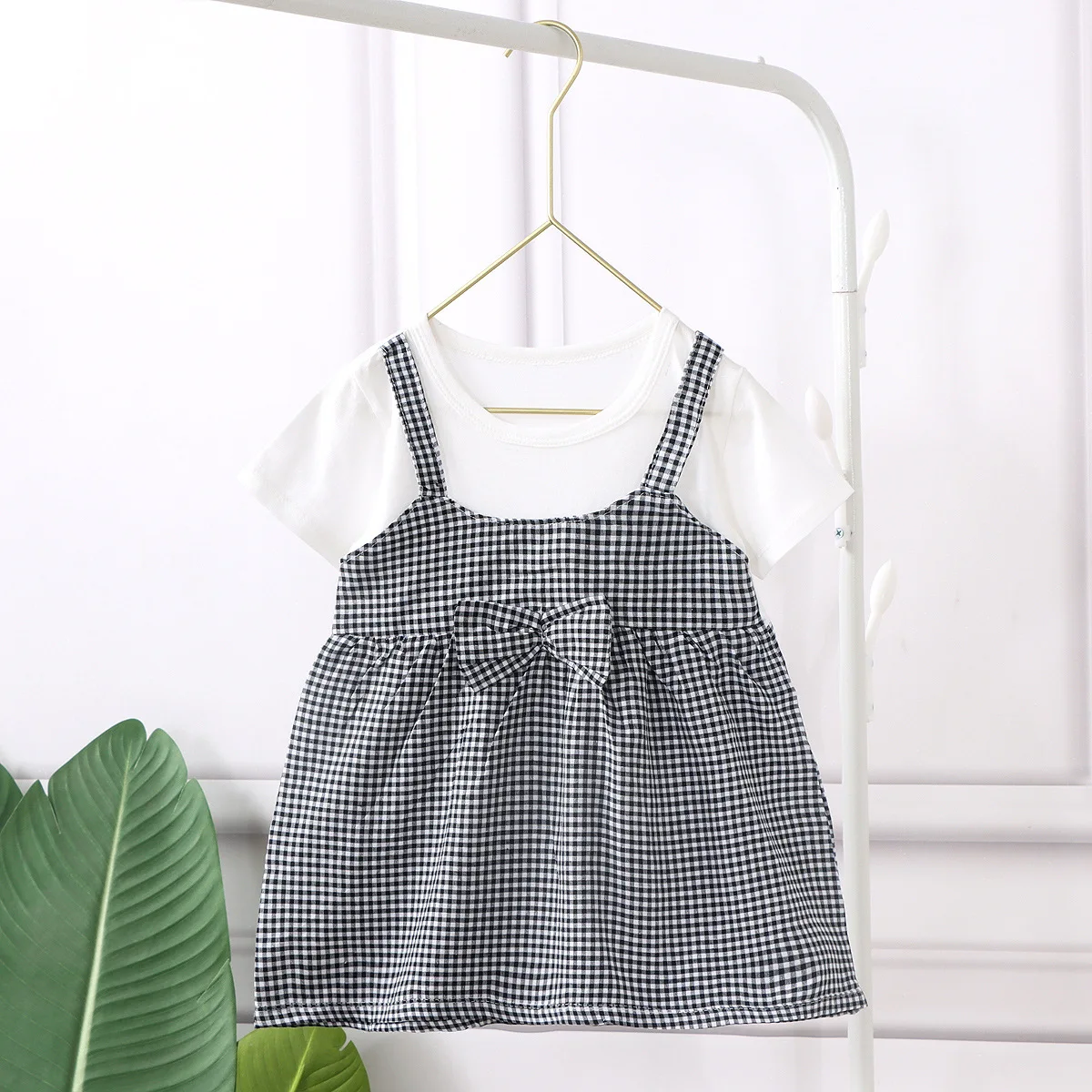 Spring Summer Short Sleeve Toddler Little Girl Party Dress 2 Year Old Girl Dress Cotton Toddler Girls Summer Dresses