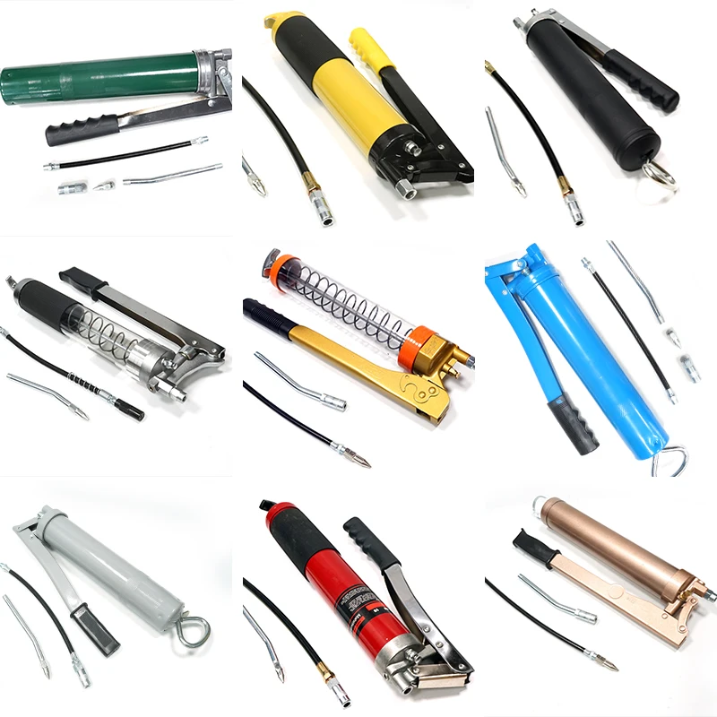 Supply Hand Grease Gun High Pressure Manual Grease Gun For Centralized Lubrication System Cordless Grease Gun