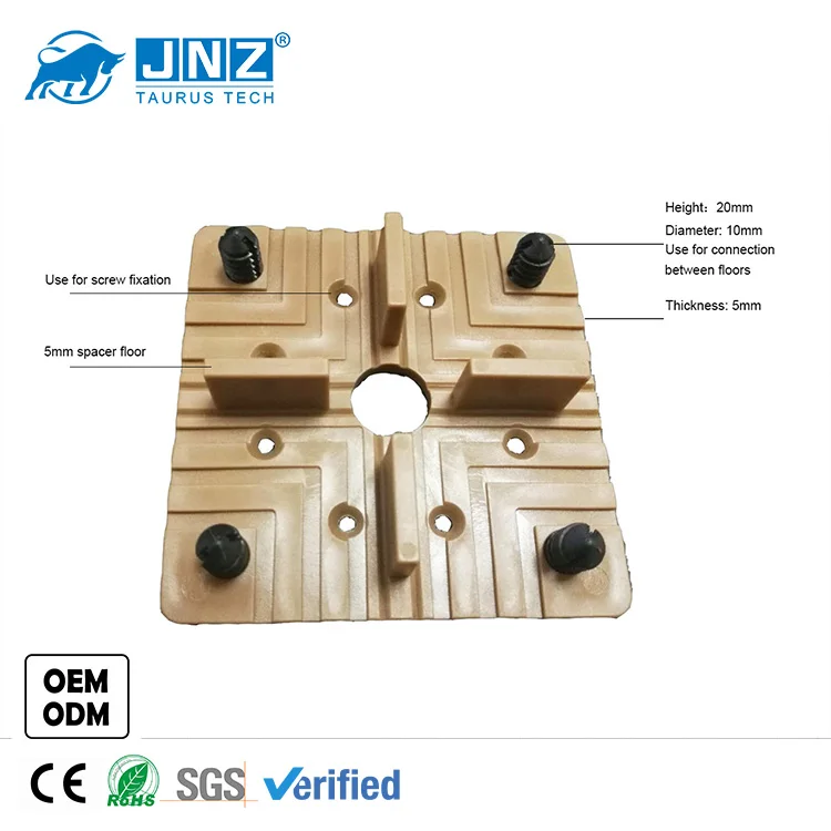 JNZ Multi-functional Construction Materials Plastic Deck Tile TA-FH 5mm Connector For Hardwood Floor