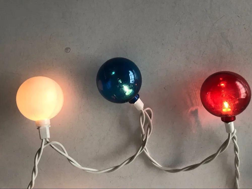 UL Approved  American Independence Day Outdoor Decorative Lights Fourth of July USA Red White Blue Globe Ball String Lights