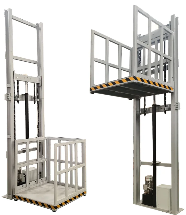 Custom Electric Hydraulic Industrial Elevator Cargo Elevator 1 Ton Capacity
