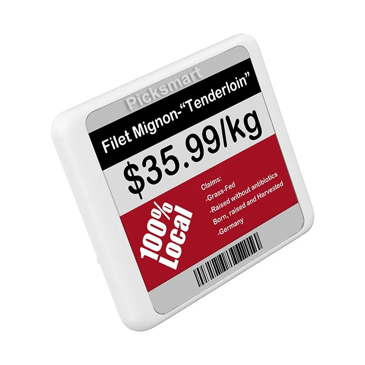 Picksmart 4.2 inch BLE ESL Digitail Price Tag E ink Price Electronic Price Tag Electronic Shelf Label