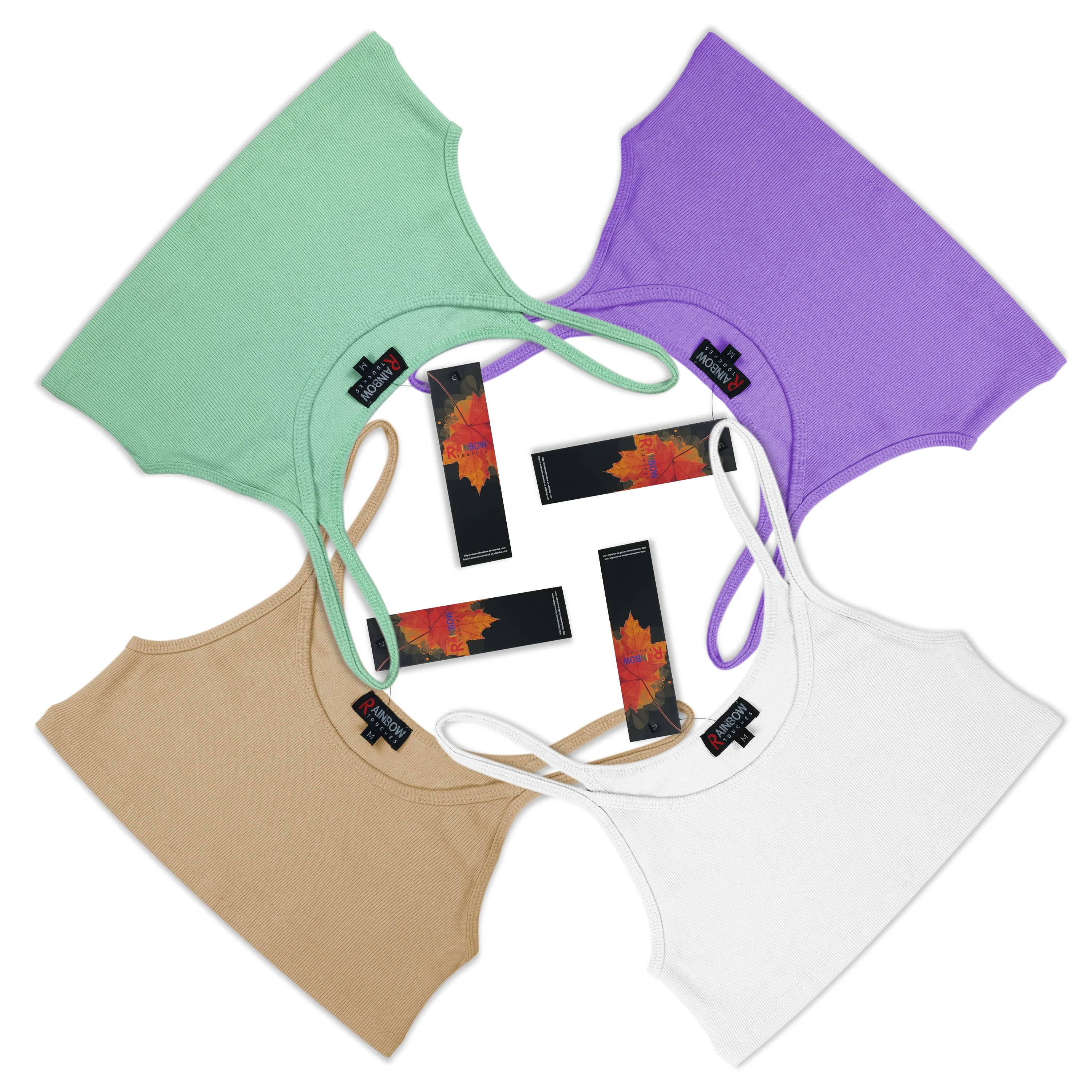 100% Cotton Hot Sales Backless Vest Women Crop Top