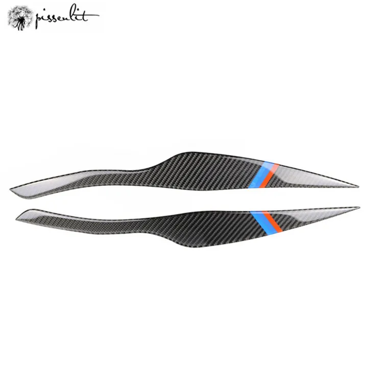 3 Series F30 F31 318i 320i ABS Carbon Fiber Car Headlight Brow Cover Sticker