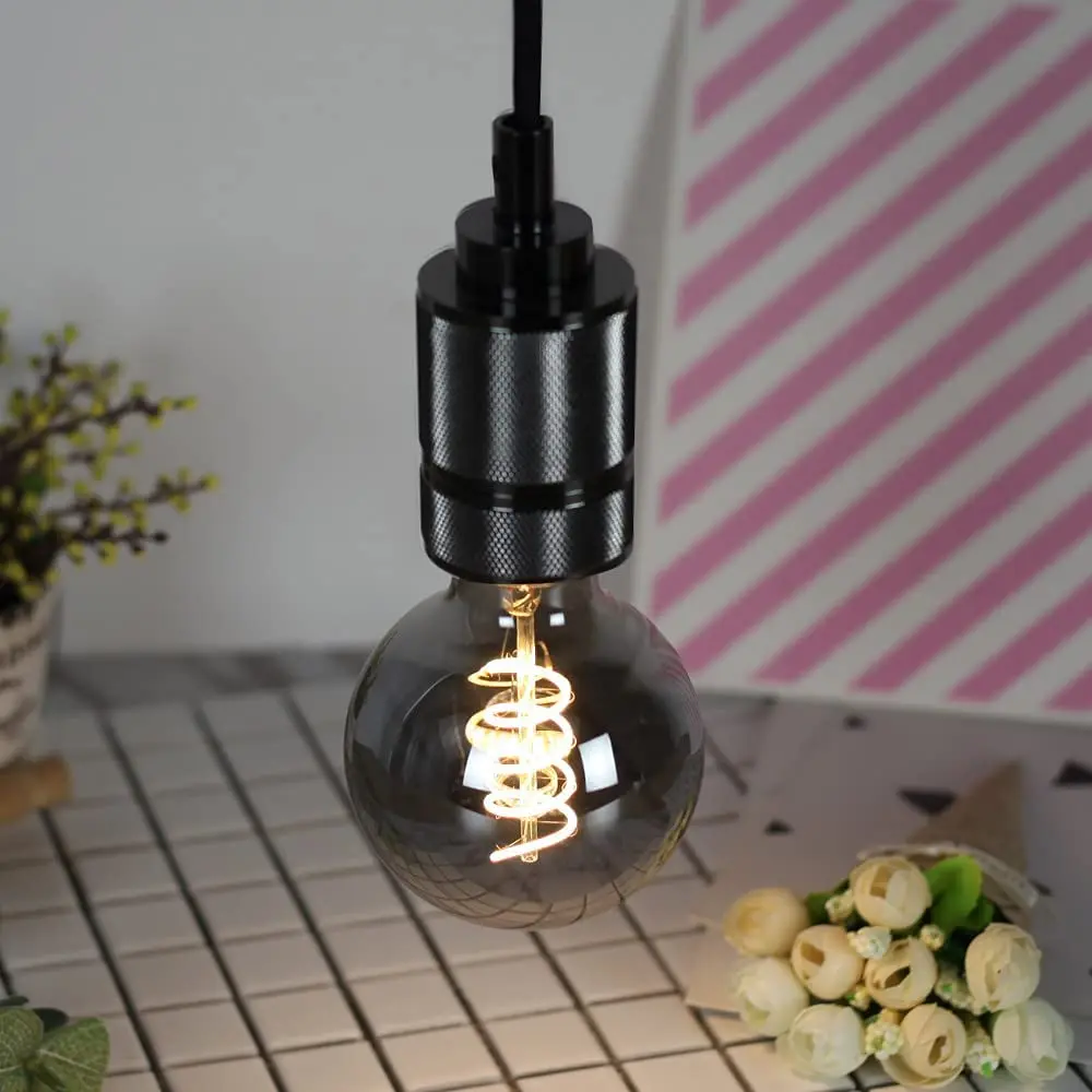 Warm Color E26 E27 Base Lamp 8W 2700K LED Filament Bulb G95 for Decorate Home Restaurant