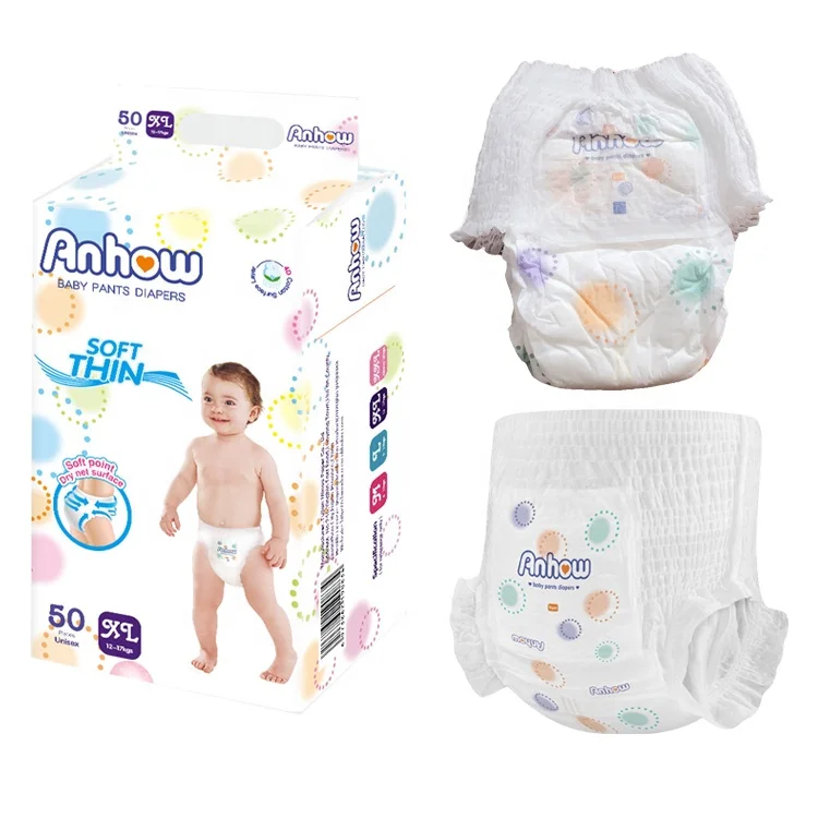 Free Sample New Design Super Absorption Baby Pant Diapers Full Core 002mm ultra Soft Japan Materials a Grade Pull up Baby Diaper