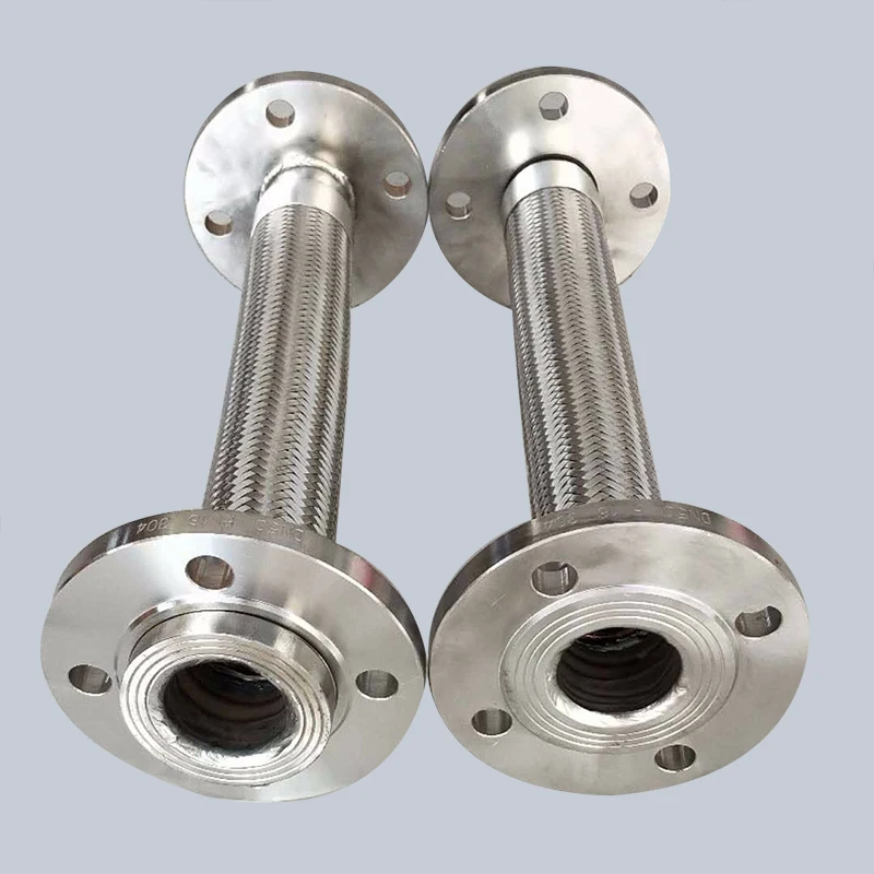 Stainless Steel Wire Braided Flexible Expansion Joint Flanged Corrugated Metal Hose