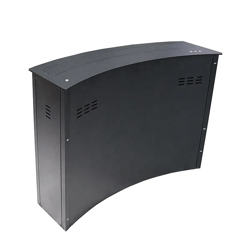 JGST Upgrade Remote Control Customized Flip Up Computer Monitor screen Lift Curved LCD lift For Video Conference System