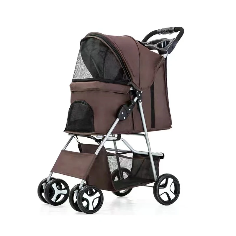 Wholesale portable pet strollers Small dog cat trolley Pet Trolley Carriage Cart