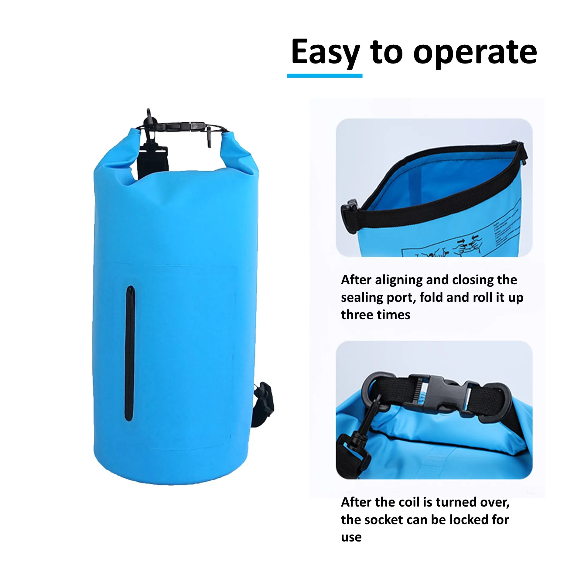 Оптовая продажа, уличная спортивная пляжная сумка для альпинизма, Герметичная сумка-мешок на молнии с разделением для сухой и влажной воды