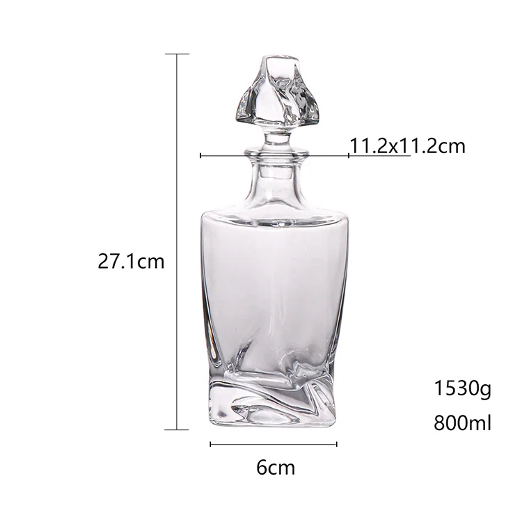 Best selling Shaped Whisky Glass Bottle Glassware Whiskey Glass sets