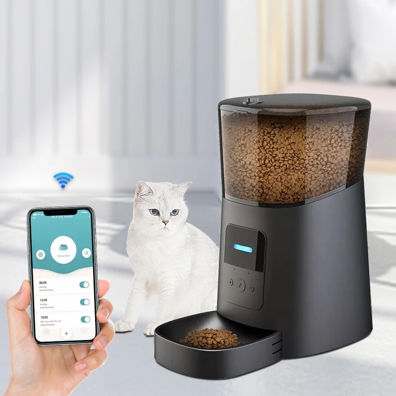 Automatic Wifi Smart Pet Feeder Andonly Bowl New High Quality Adjustable Timer Plastic Microchip Automatic Gravity Smart Pets