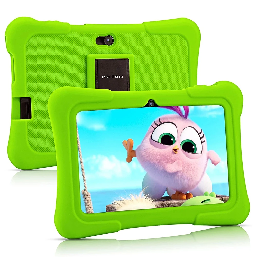 Hot Sale Original Pritom K7 Kids Education Tablet PC Android 10 Support 2.4G WiFi / Bluetooth / Dual Camera 7.0 inch 1GB+16GB