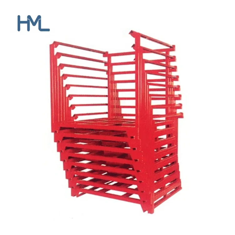 Сверхмощный складской промышленный хранилище nestainer, металлические портативные Стальные Стеллажи, поддоны, штабелируемые рамы