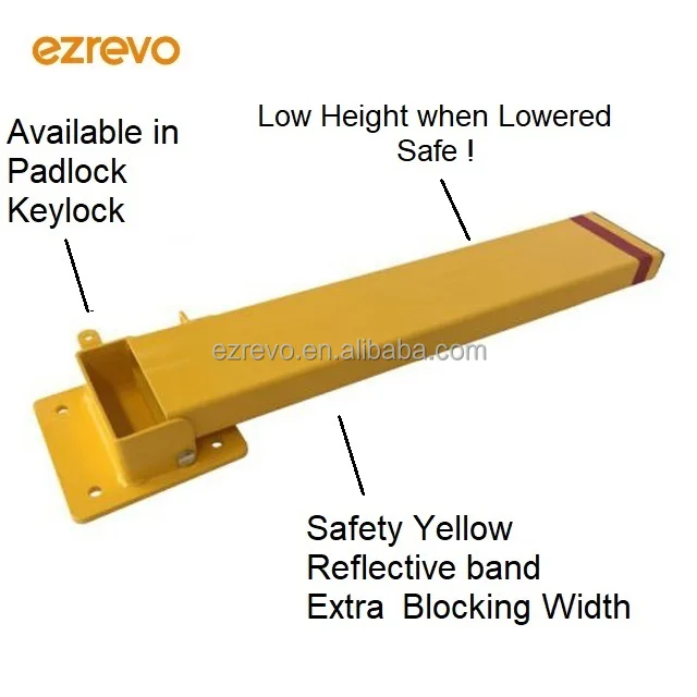 Padlock Fold Down Parking Bollard Parking Post Parking Lock