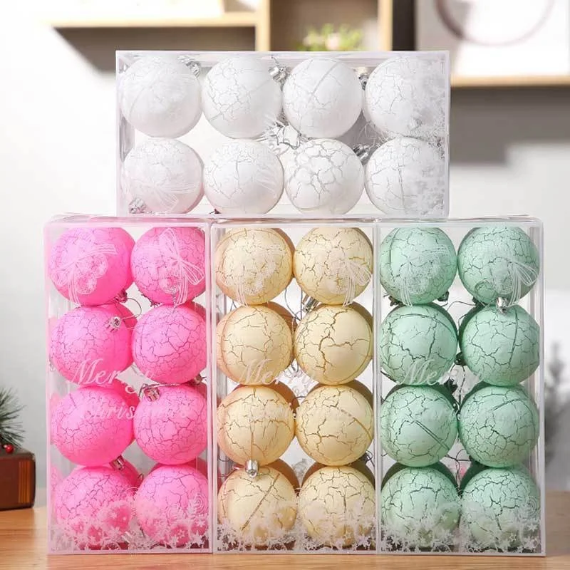 KG Xmas Gift Set bolas de navidad boules de noel 6/7/8cm Colorful Painted Christmas Baubles Sublimation Matte Christmas Ball