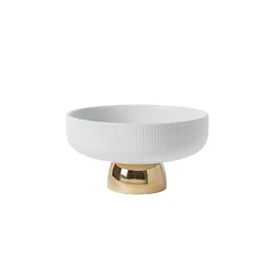 HY wholesale Ceramic fruit salad hotel restaurant tapas dessert plate luxury gold coating sublimation plates dining plate set