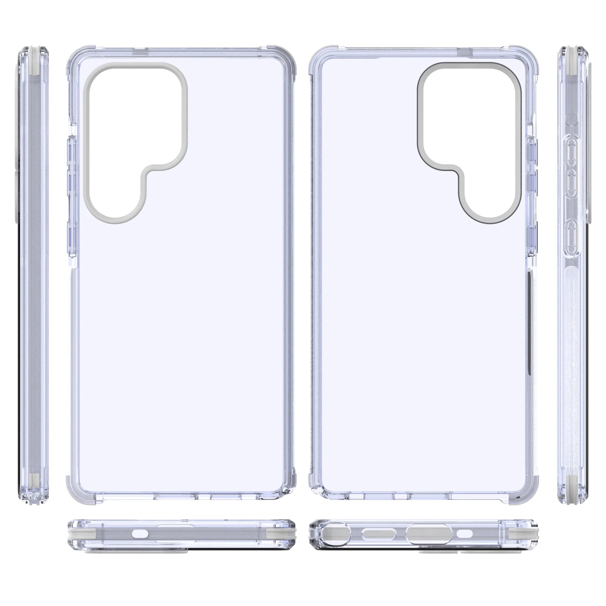 Мягкий прозрачный противоударный чехол для телефона Samsung S24 S25 Plus