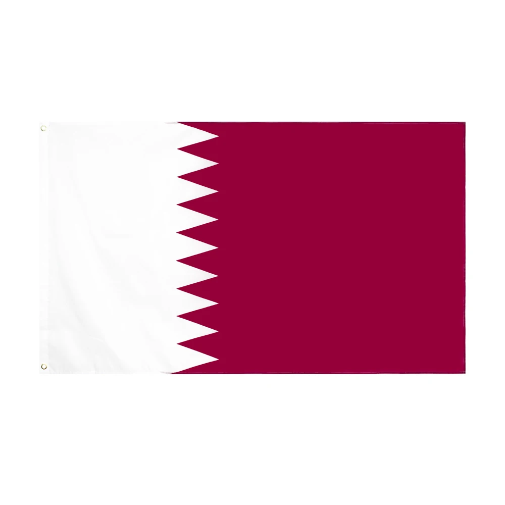 Ready to Ship 100% Polyester 3x5ft Stock Printed QA QAT Qatari State of Qatar Flag