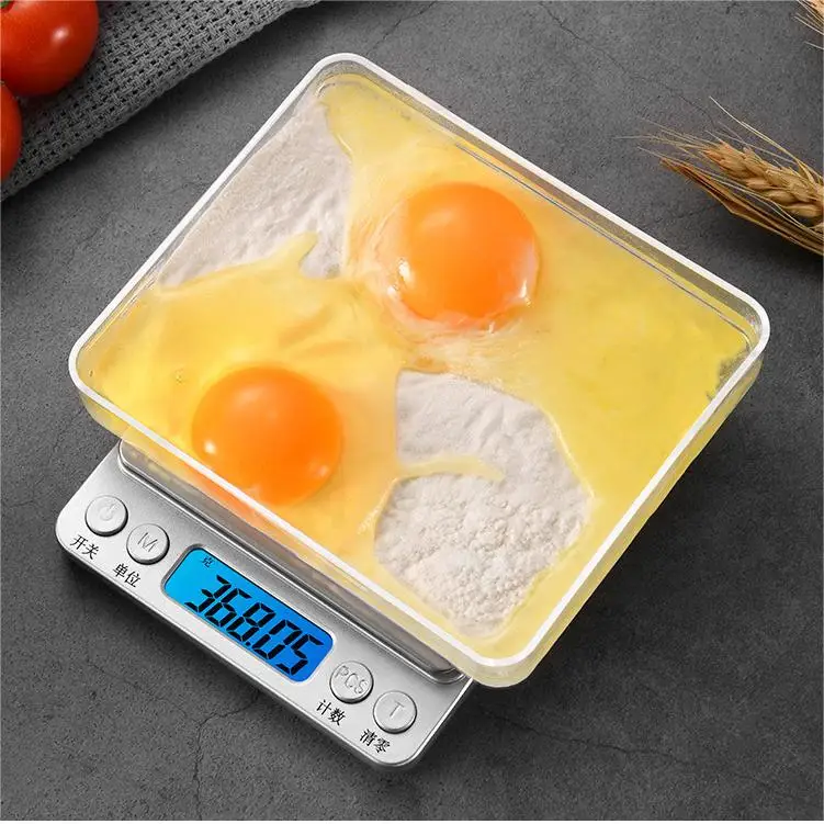 RAYSHINE Kitchen Electronic Scale Food Scale 5kg 10kg Weight Weighing Stainless Steel Digital Kitchen Scales with Lcd