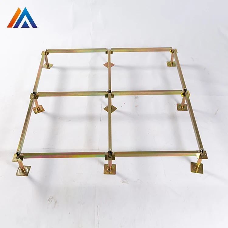 Raised Access Flooring Accessories in Adjustable Metal Brackets and Pedestal and Stringers