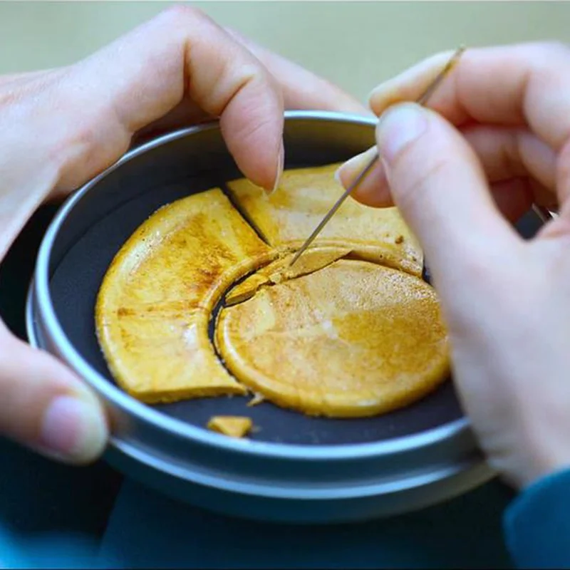 Печенье из игры кальмар, корейский традиционный сотовый конфет Dalgona, вырезанный вызов из игры кальмар