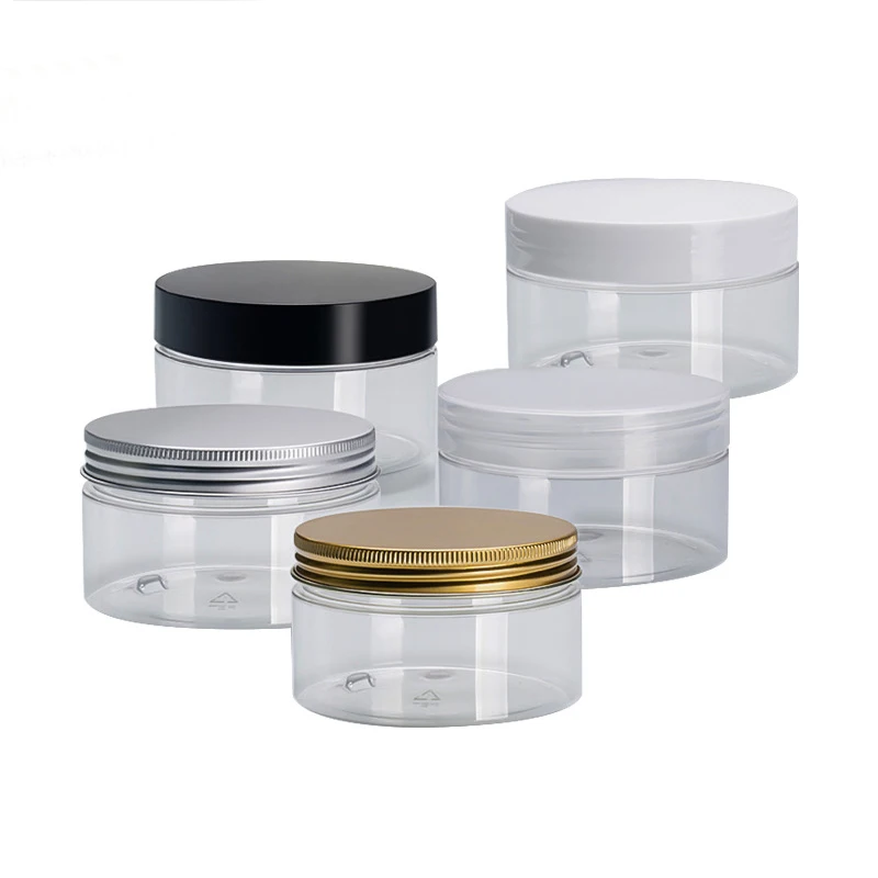 
Wholesale transparent 4 oz plastic jars with lid/plastic honey jars for hotel 