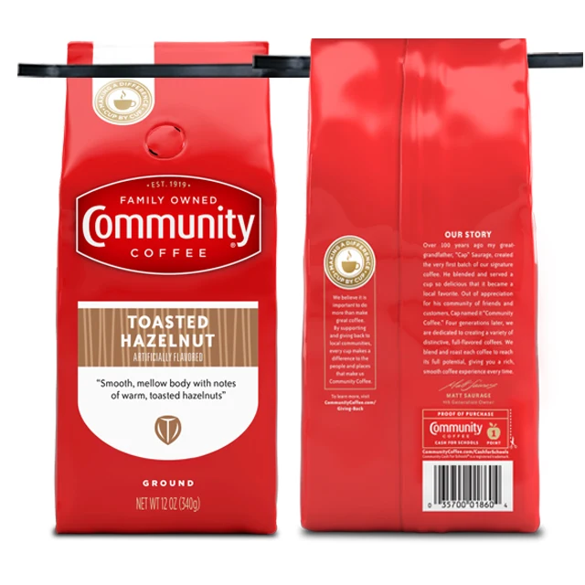 Custom Printed Drip Coffee Bean Packaging Aluminum Foil Empty Bag With Valve And Tin Tie