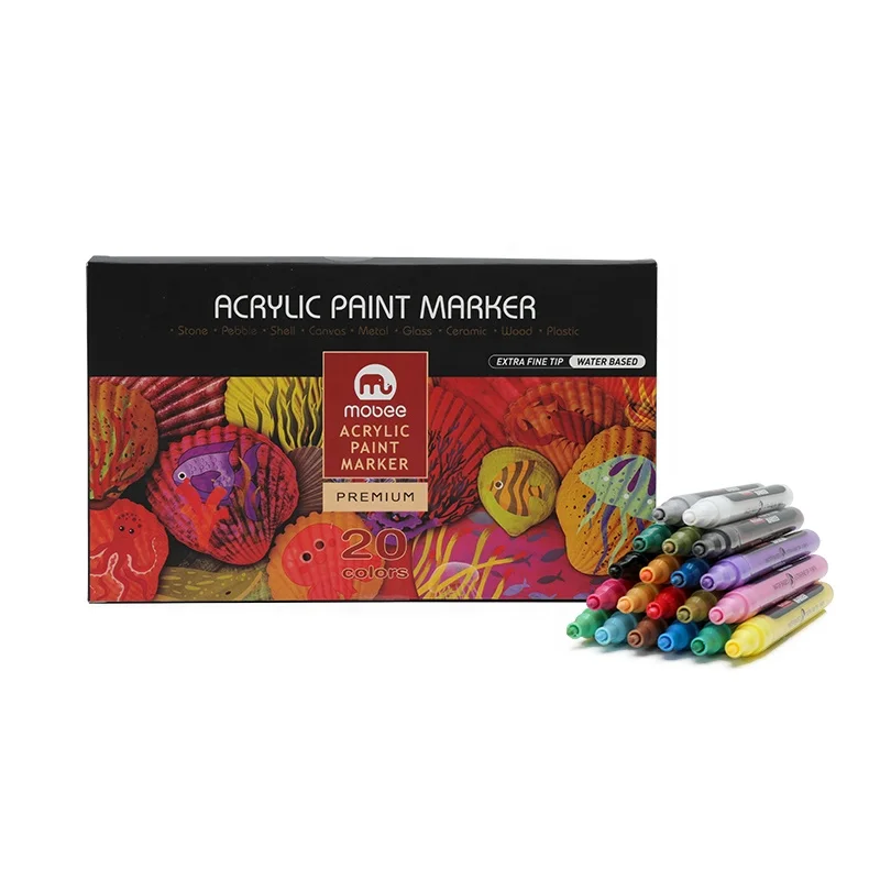 
GXIN China factory Wholesale Custom Metallic MultiColor Acrylic Paint Marker pen 