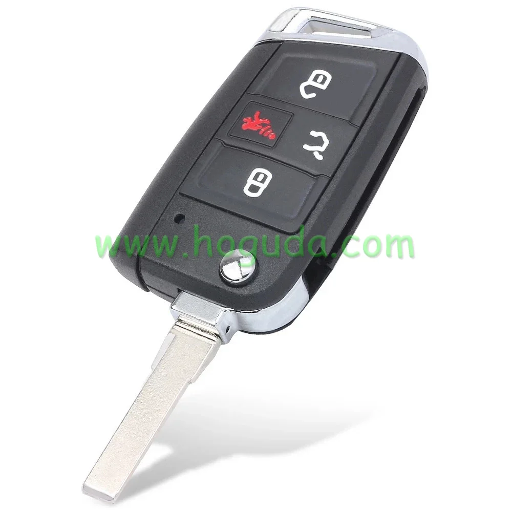 For VW MQB 3+1 button Jetta Passat Prox Flip Key with 315MHz  Megamos AES FCC ID: NBGFS93N P/N: 5K0837202BJ  5K0837202BP