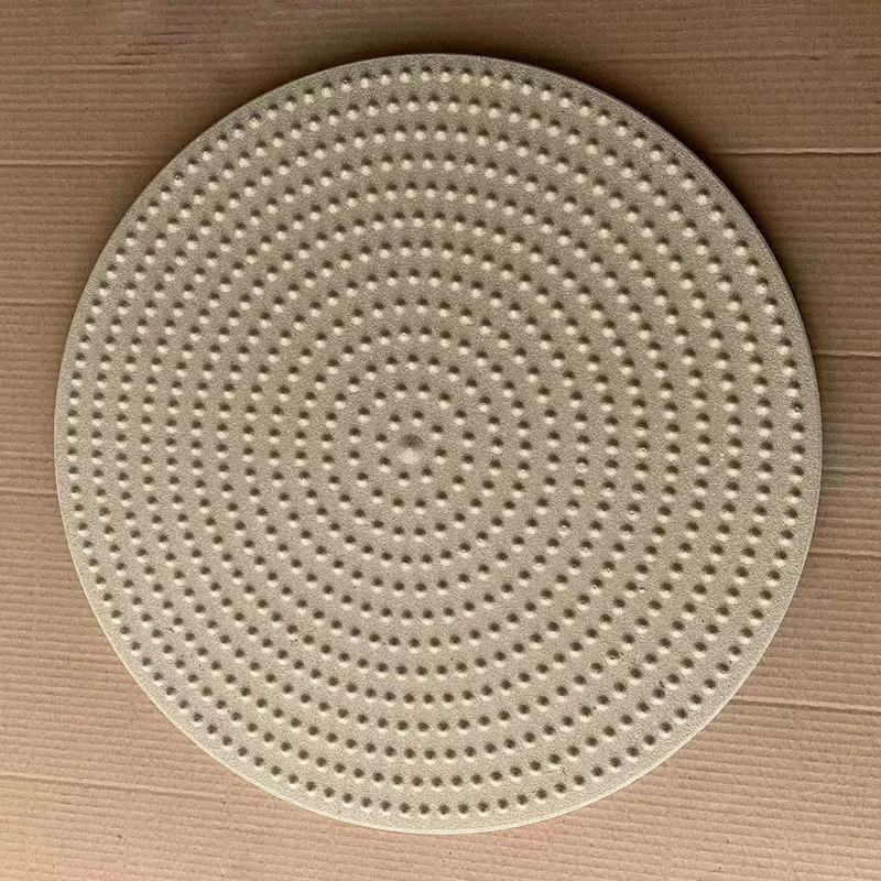 340mm Cordierite  perforated baking pizza stone for BBQ
