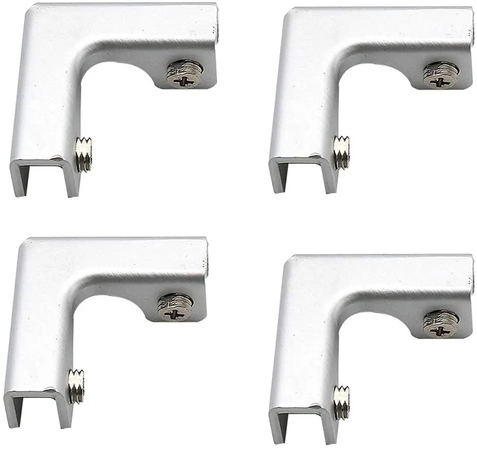 Aluminum Alloy Sleeve  Fixing clamp  Glass  Used for Glass Panel Fixing, with Screws
