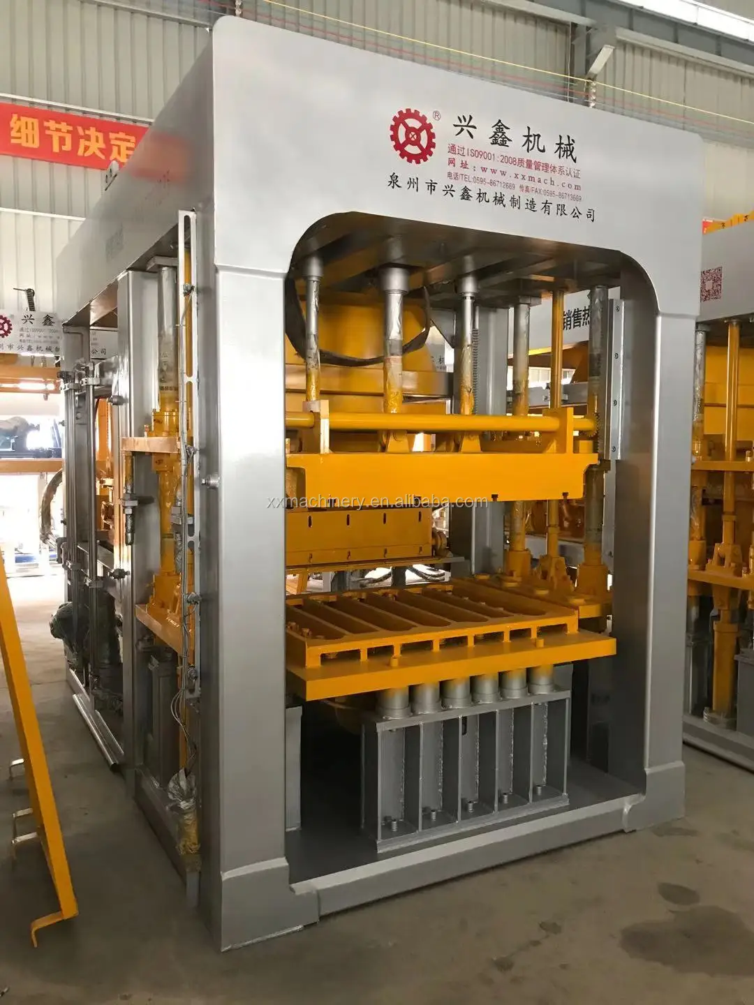 German model 913 machine automatic counterposition fabric block soil cement interlocking brick machine
