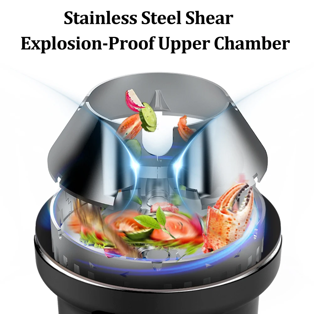 2024 Food Waste Shredder Kitchen Waste Disposal Grinder Household Kitchen Trash AC Motor Food Waste Disposers