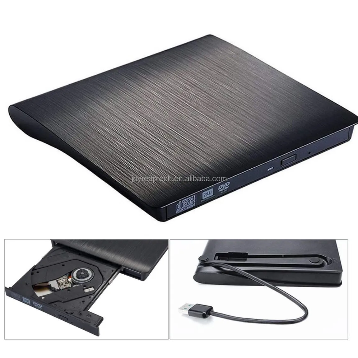 External DVD ROM Optical Drive USB 3.0 CD/DVD-RM CD-RW Player Burner Slim Portable Reader Recorder Portatil for iMac Laptop