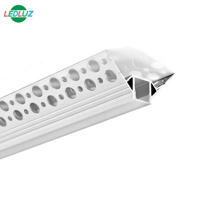 
ALP070-R 12.5mm External Corner Trimless Drywall Plaster In LED Aluminum Profile 