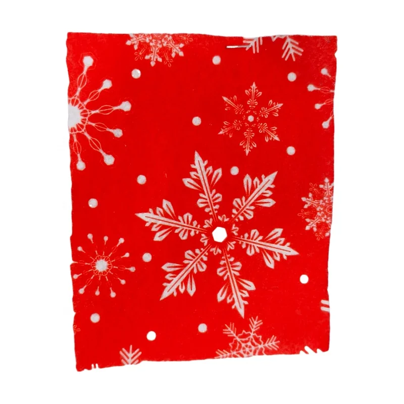 100% polyester needled non-woven fabric printed felt sheet 2mm fleece for Christmas table linens, table cushions, and coasters