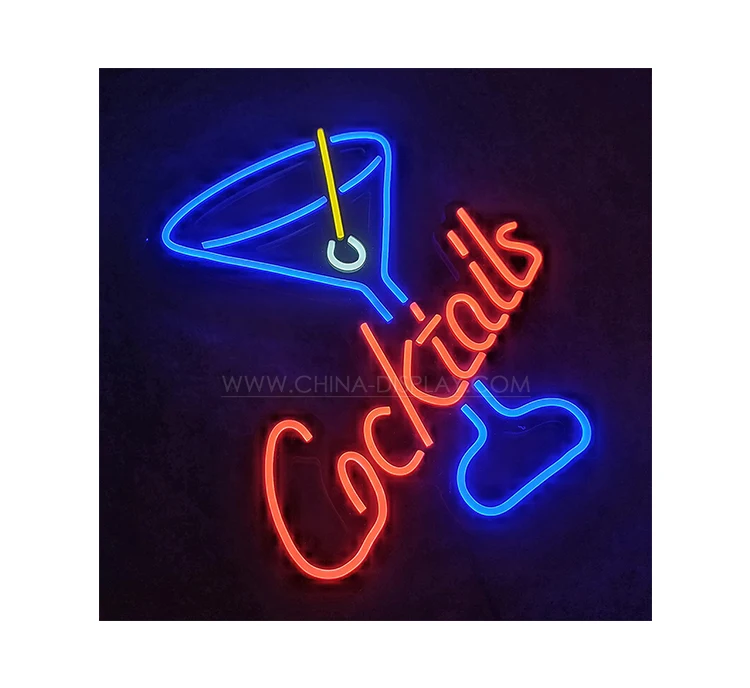 Popular Acrylic Led Sign Letters Soft Strip Logo Signboard Frosted Neon Japanese Seed Beads