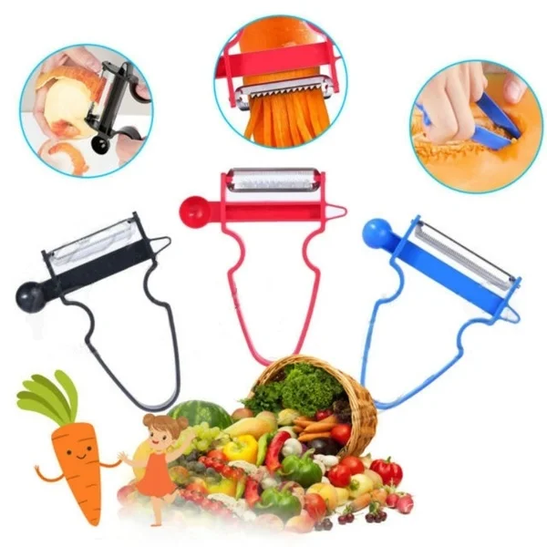 Magic Trio Peeler Set of 3 Reviews Orig Set of 3 Reviews Original Vegetable Peeler Potato Veggie Julienne Peeler Garlic