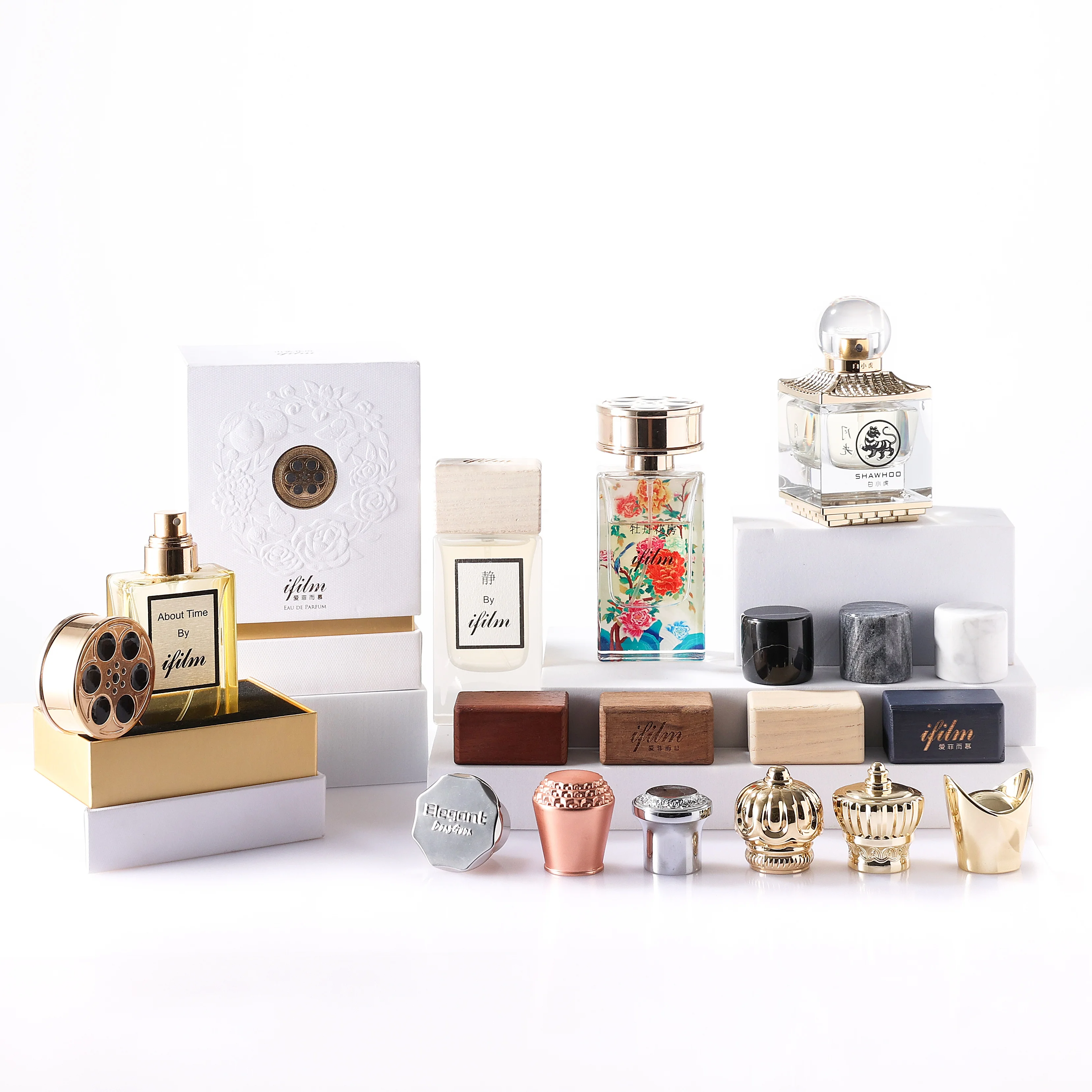 custom top luxury MDF customised men women 10ML 8 30 ml 50ml 60ML OIL perfume bottle and box bag set packaging oem for cosmetic
