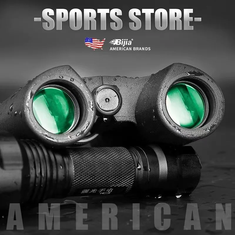 BIJIA 10x26mm HD Small Portable Compact Binoculars  High Quality for Adults for Hunting,Bird Watching,Sightseeing,Outdoor Sport