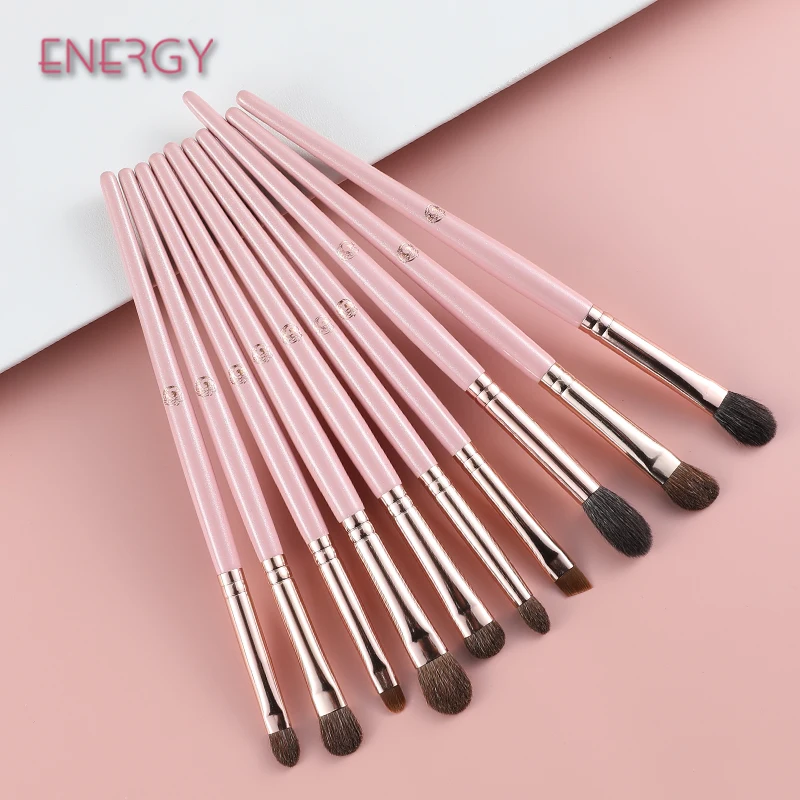 ENERGY 10pcs High quality Professional Private Label Eyeshadow Makeup Brush Set